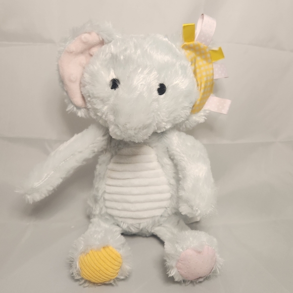 9” Make Believe Ideas Rattle Elephant Baby Toy Plush Stuffed Animal - Picture 1 of 11